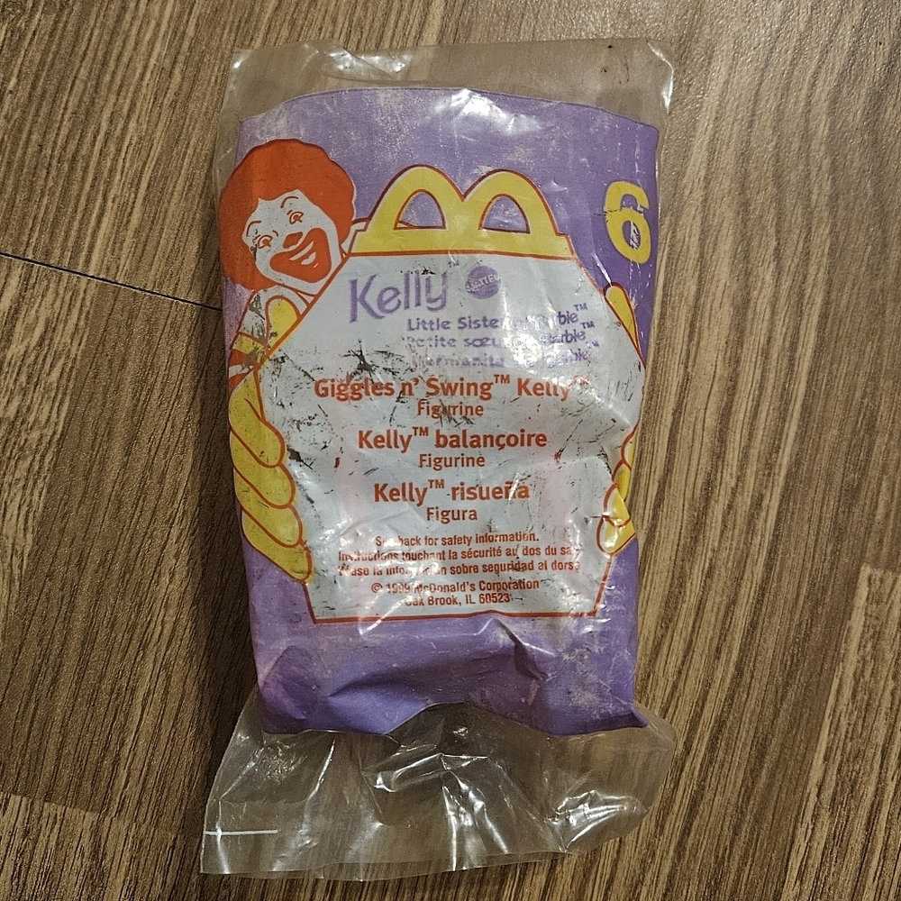 Vintage McDonald's Kelly Swing Toy - Purple and Yellow